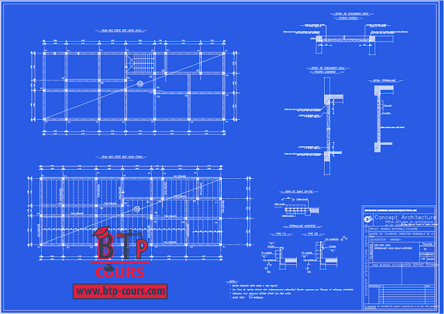 plan B.A coffrage ferraillage sur www.btp-cours.com