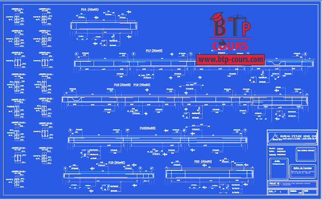 plan B.A coffrage ferraillage sur www.btp-cours.com